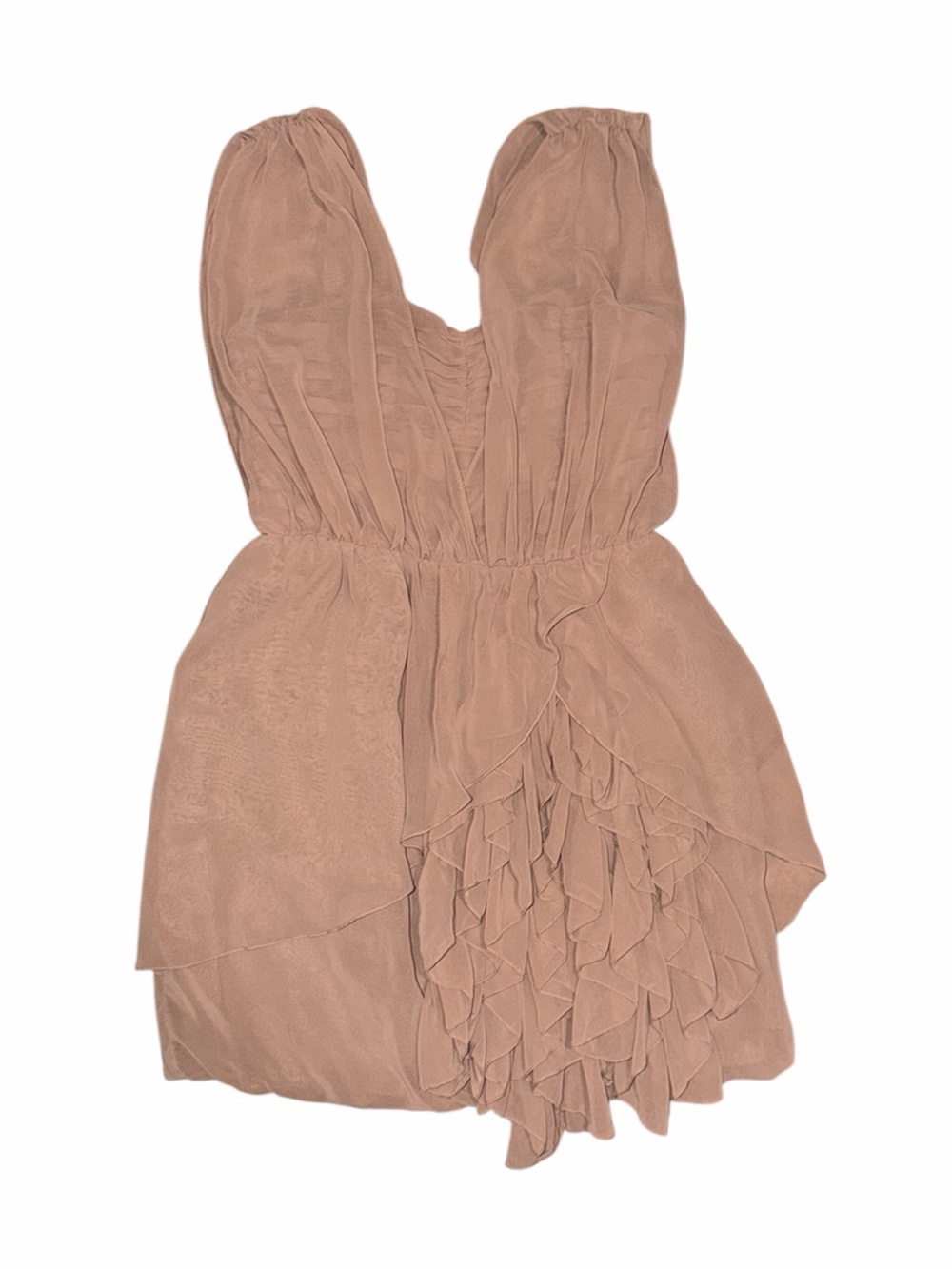 Strapless Ruched Ruffle Dress - Picture 3 of 5